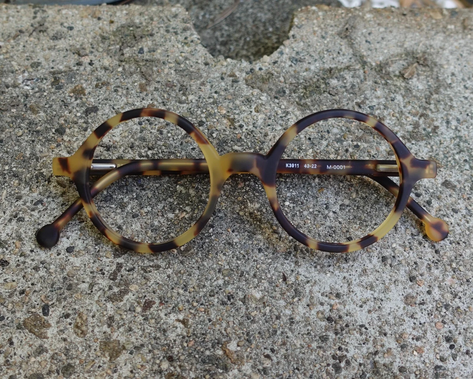Alexander Matte Tokyo Tortoise 43mm Iconic Round Eyeglasses