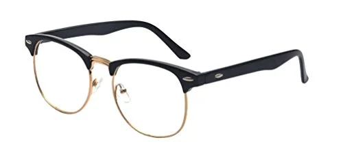 Clear Lens Glasses Classic Retro Horn Rim Men Women Nerd Fashion Eyewear UV 100%