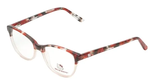 HELLO KITTY HK285-3 Red Girls Kids Round Full Rim Eyeglasses 45-17-125 B:34