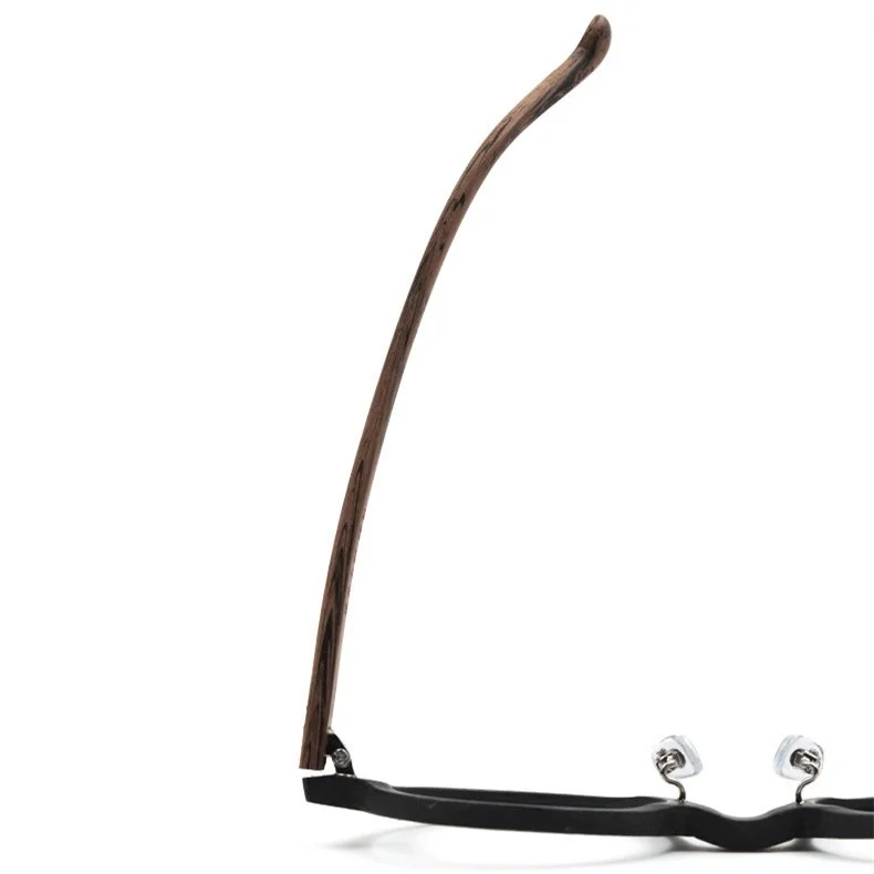Japanese Retro Acetate Eyeglass frames Round Women Men Wood Black+Brown Glasses 2