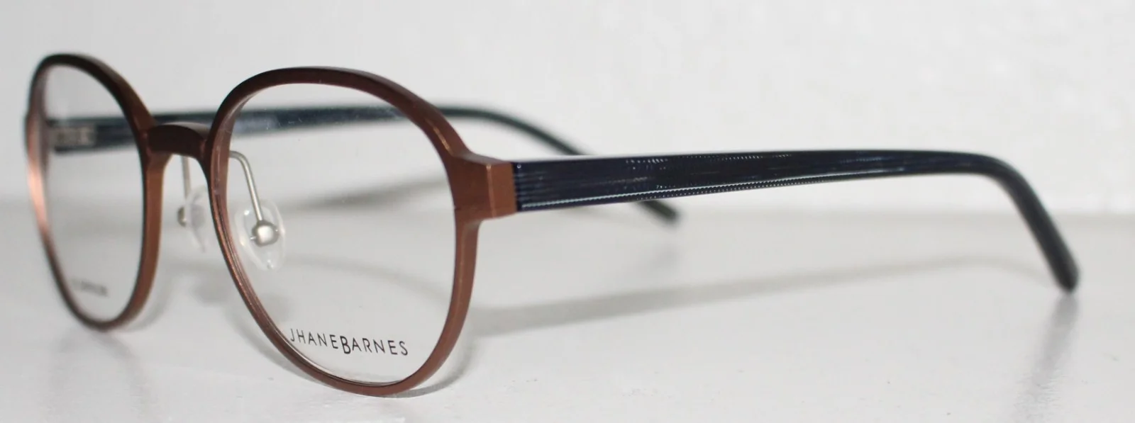 JHANE BARNES SPHERE BROWN New Round Optical Eyeglass Frame For Men