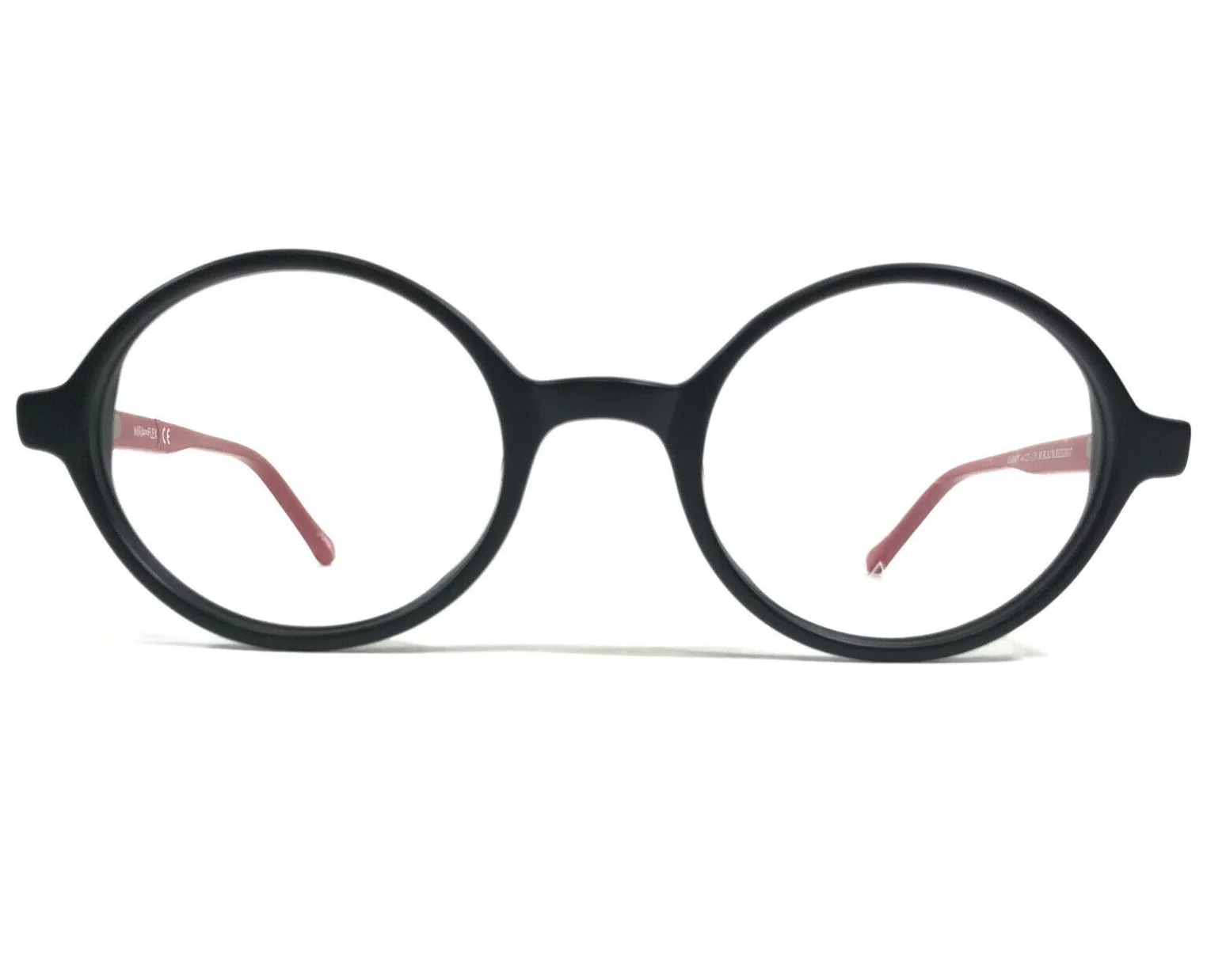 Miraflex Kids Eyeglasses Frames HARRY M.BLK M.RED2017 Round 46-21-135