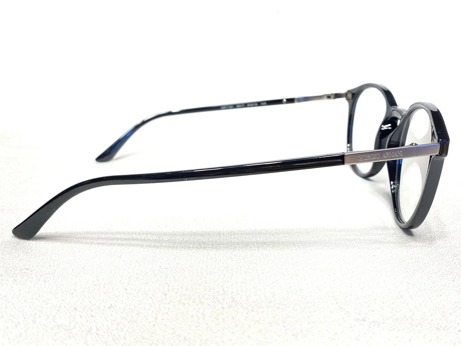 NEW Giorgio Armani AR7121 5017 Mens Black Round Eyeglasses Frames 50/19~145 3