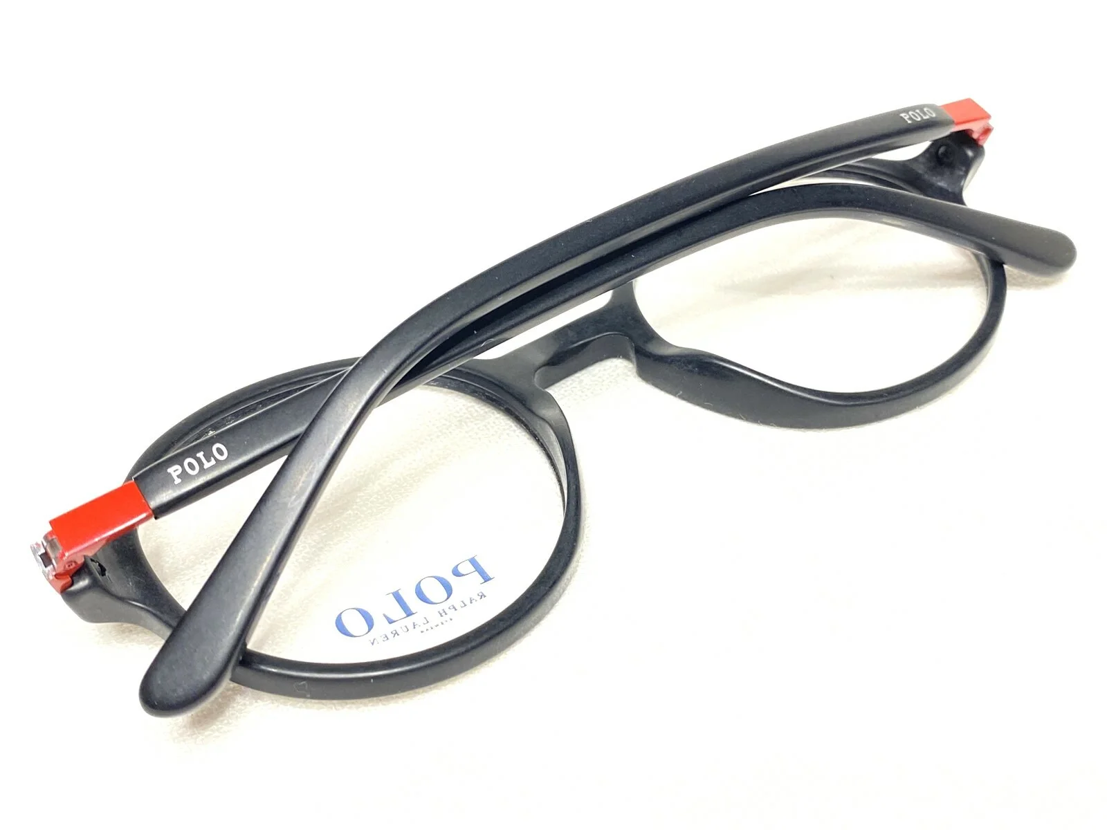 NEW Polo Ralph Lauren PH2189 5284 Mens Black & Red Round Eyeglasses Frames 49/21 2
