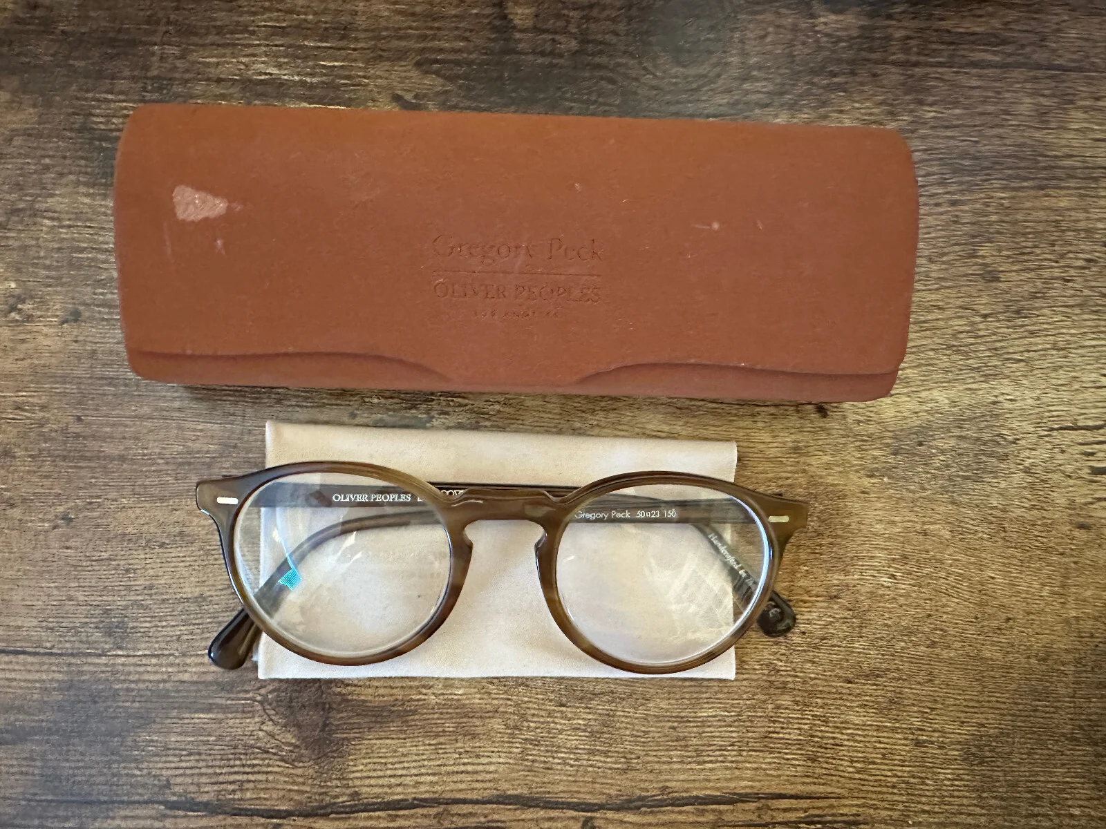 Oliver Peoples Gregory Peck PRESCRIPTION Eyeglasses Raintree OV5186 1011 50-23