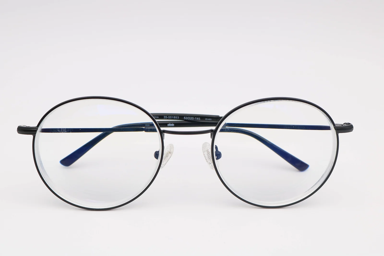Ottoto Waterloo Black Round 35-001853 Eyeglasses Frames 53-20-145 2