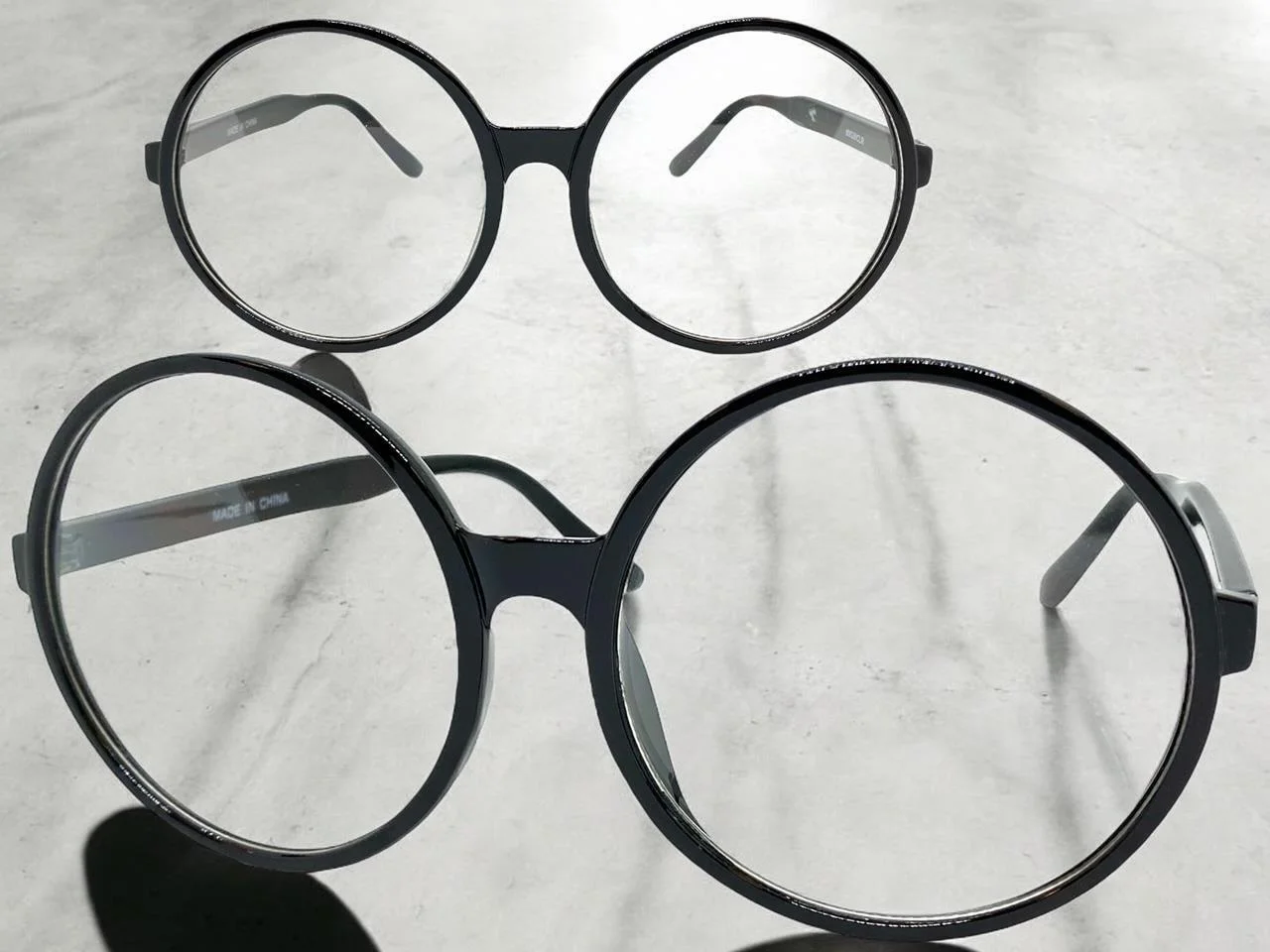 Oversized Exaggerated Retro Clear Lens EYE GLASSES Large Super Thick White Frame