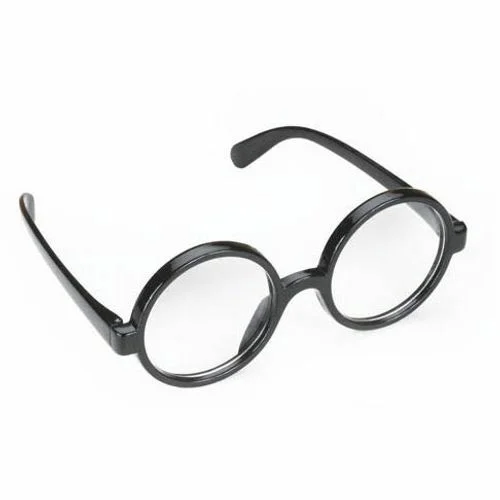 Quality Wizard Black Round Frame Glasses With Lenses Costume Accessories