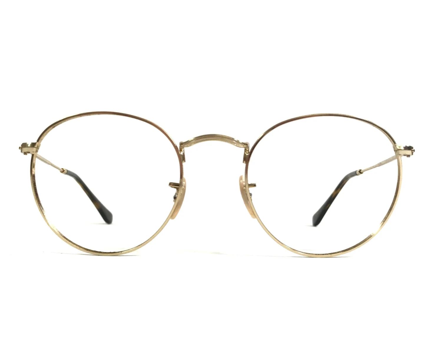 Ray-Ban Eyeglasses Frames RB3447-V ROUND METAL 2500 Shiny Gold Round 50-21-145