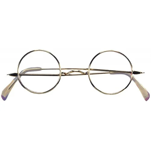 Round Wire Rim Glasses Santa Claus Ben Franklin Mark Twain Old Man Lady Costume