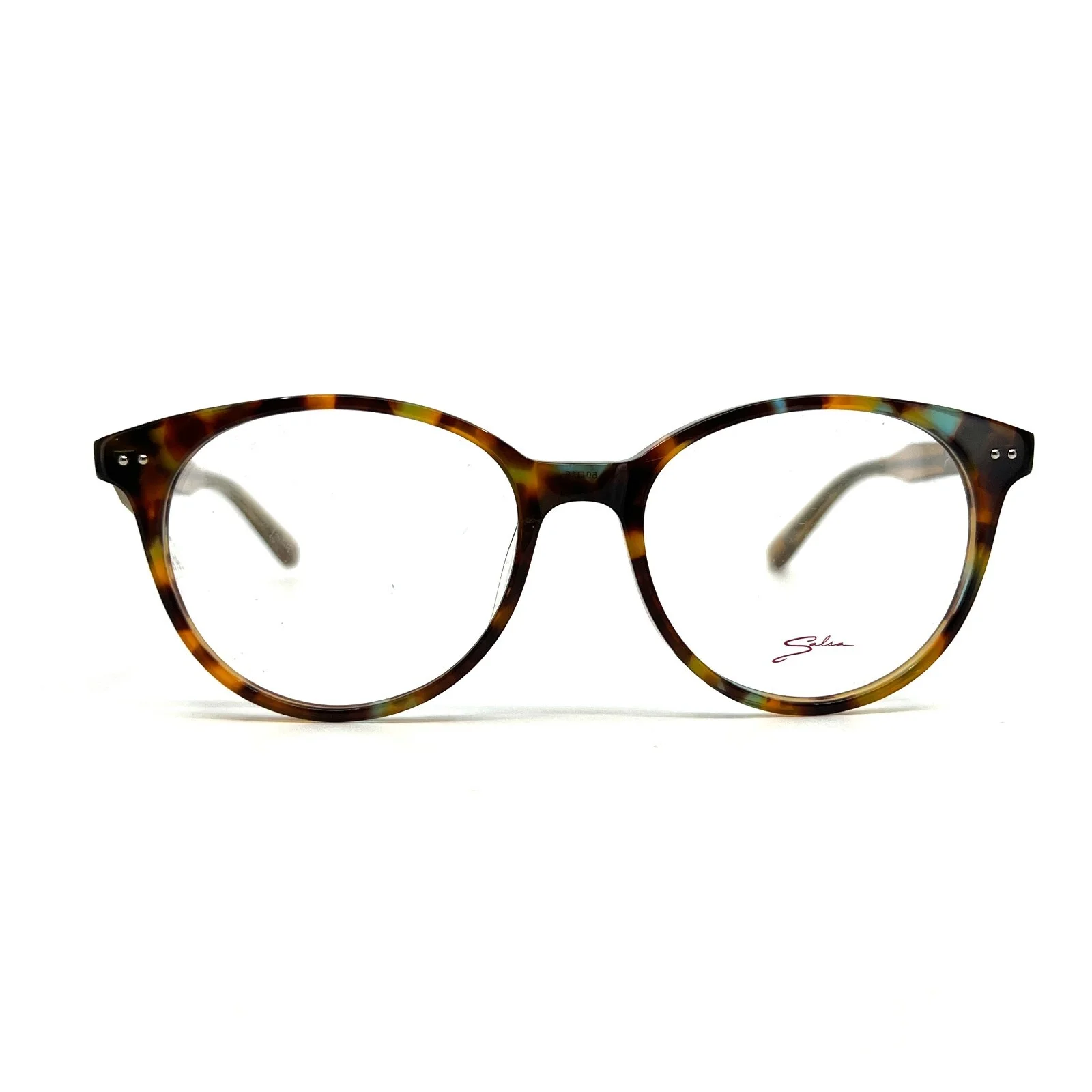 Salsa Eyeglasses Frames SA 6008 TO/BL multicolor brown round optical 50-16-135