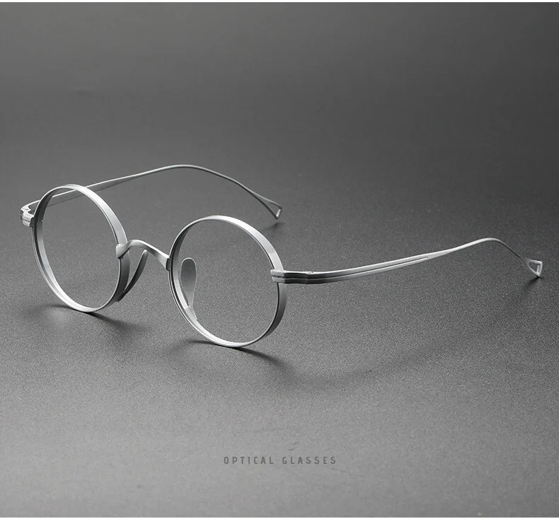 Thick Acetate Round Eyeglass Frames Men Women FullRim Glasses Retro Blue Eyewear 3